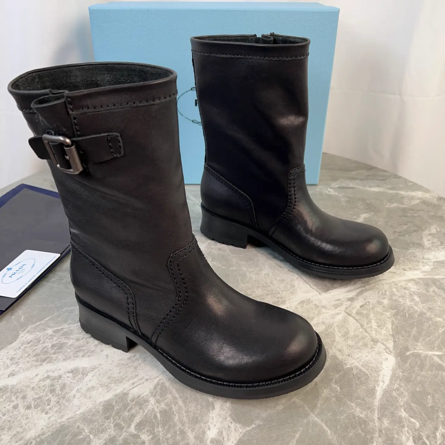 P Family Latest Style Leather Shoes image 1