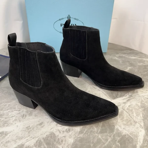 P Family Latest Style Suede Leather Shoes image 1