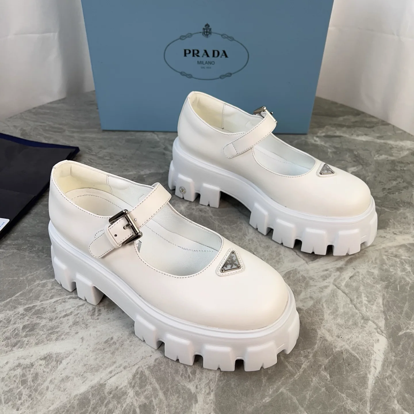 P Family Latest Style Leather Shoes image 1
