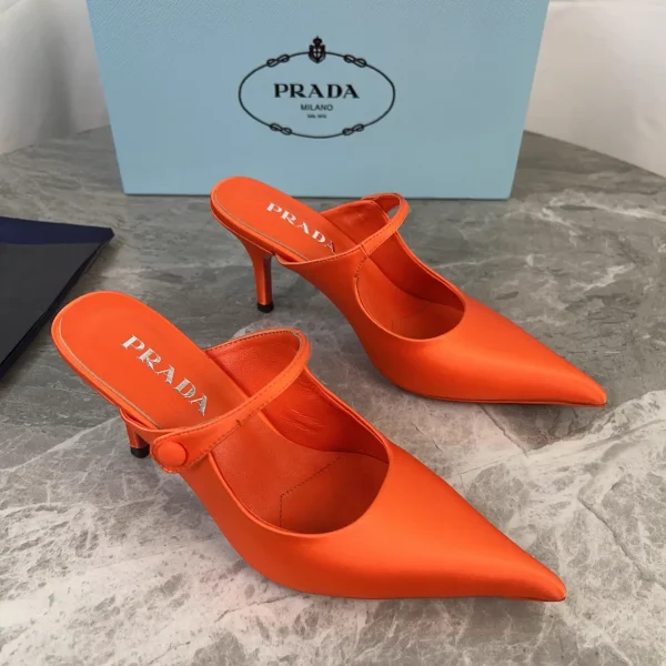 P Family Latest Style Silk Satin Shoes image 1