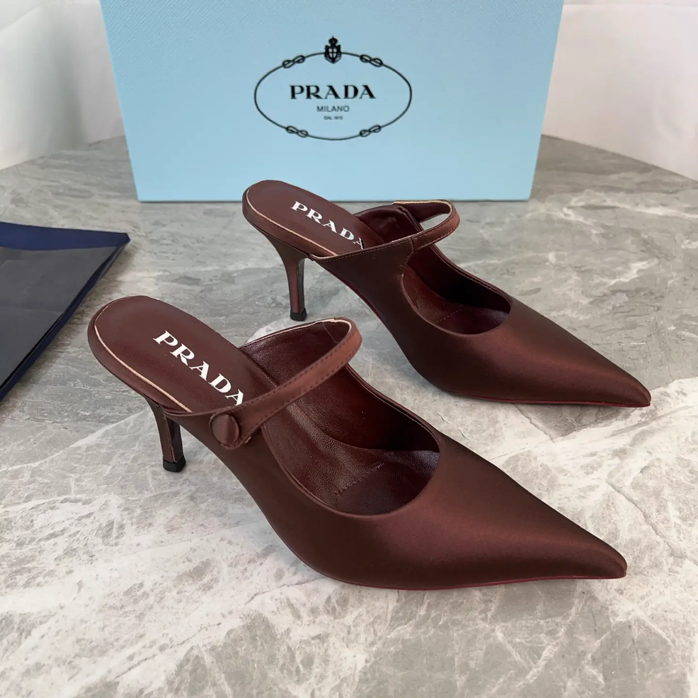 P Latest Style Silk Satin Shoes image 1
