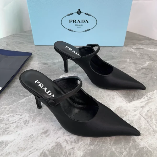 P Family Latest Style Silk Satin Shoes image 1