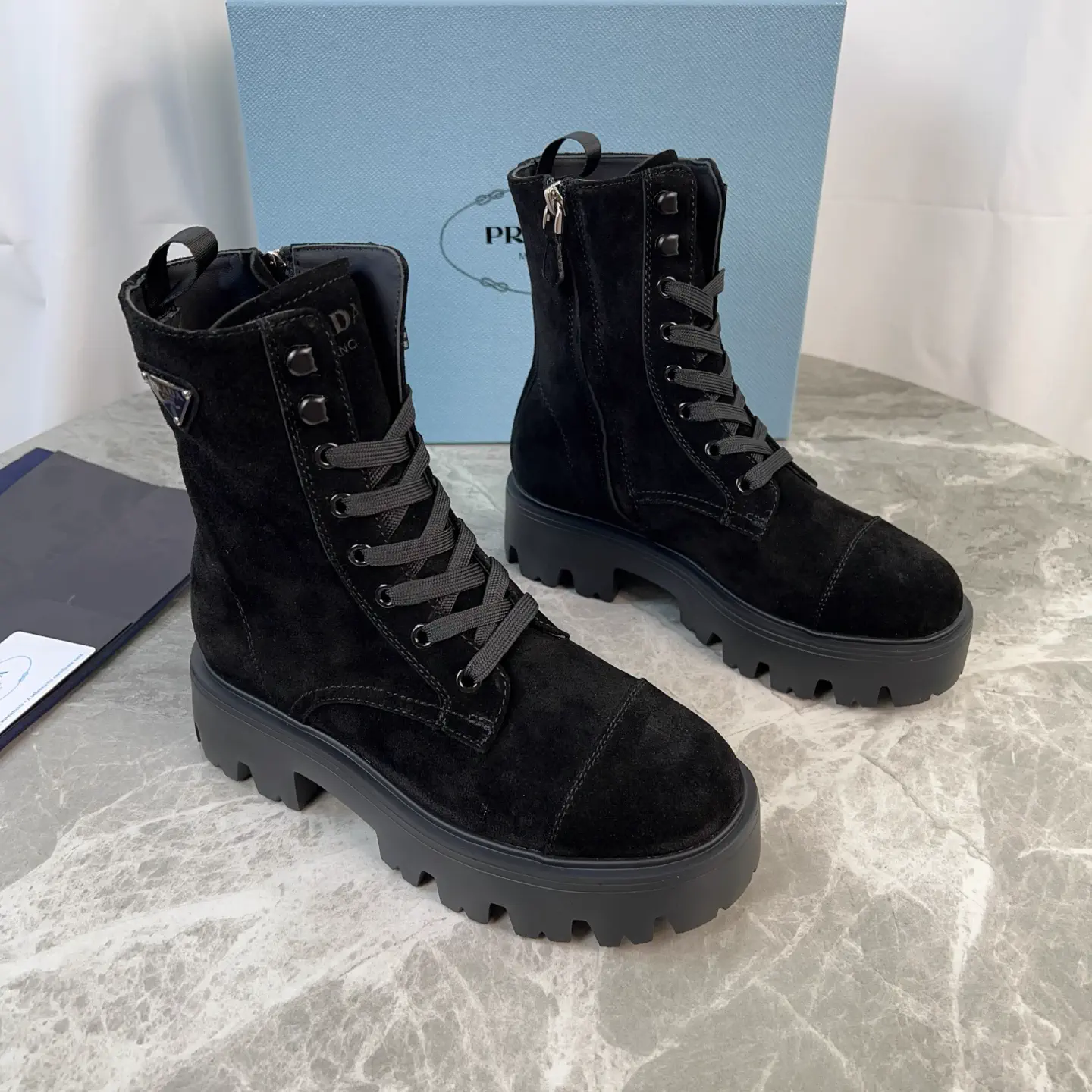 P Family Latest Style Leather Boots image 1