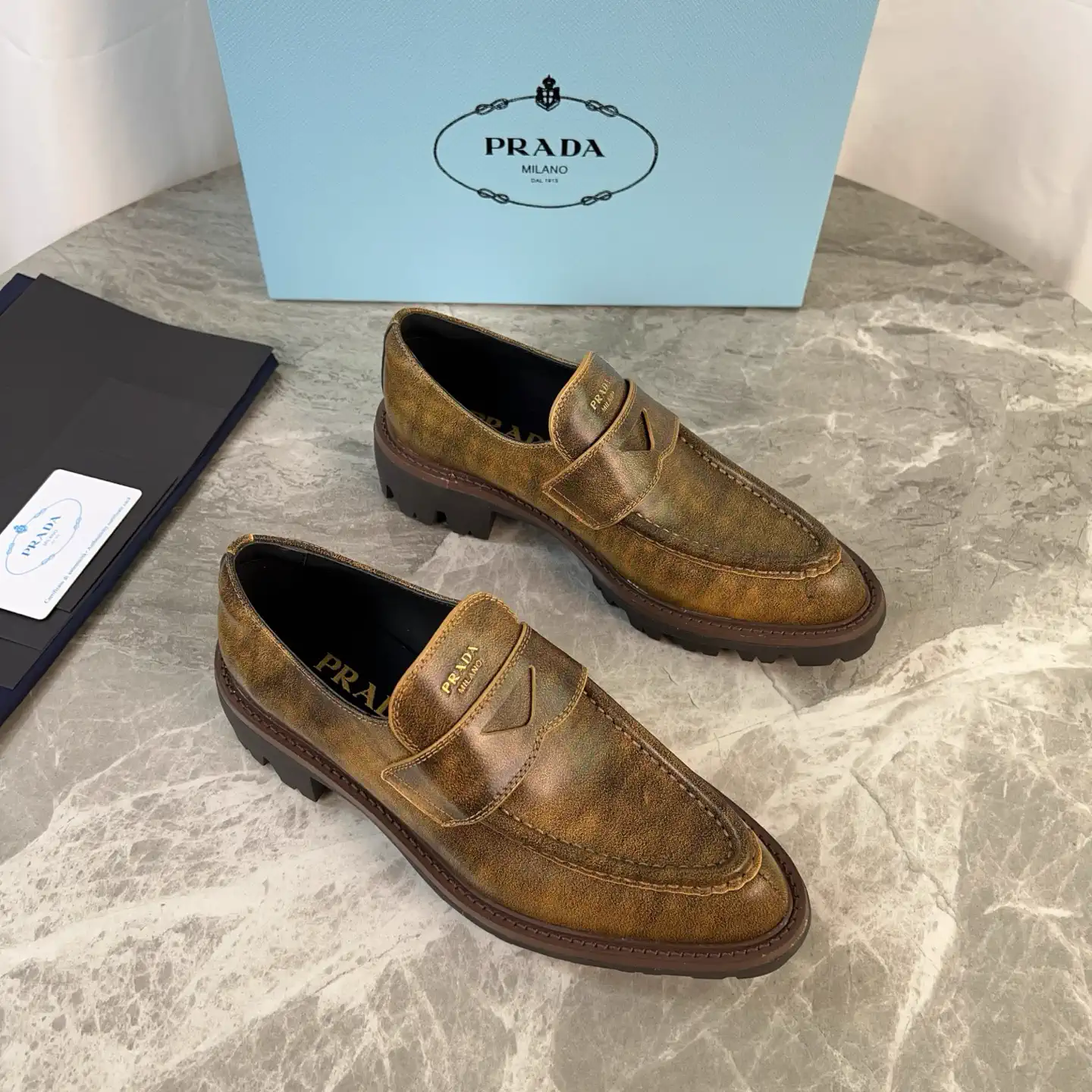 P Brand Latest Style Leather Shoes image 1