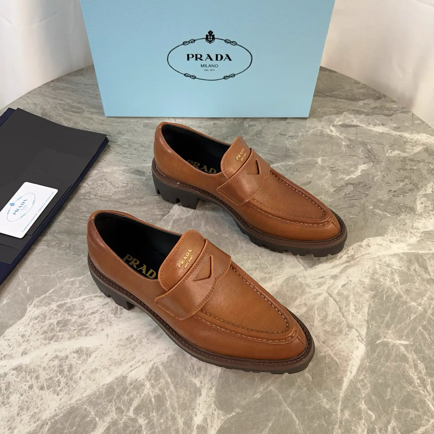 P Brand Latest Style Leather Shoes image 1