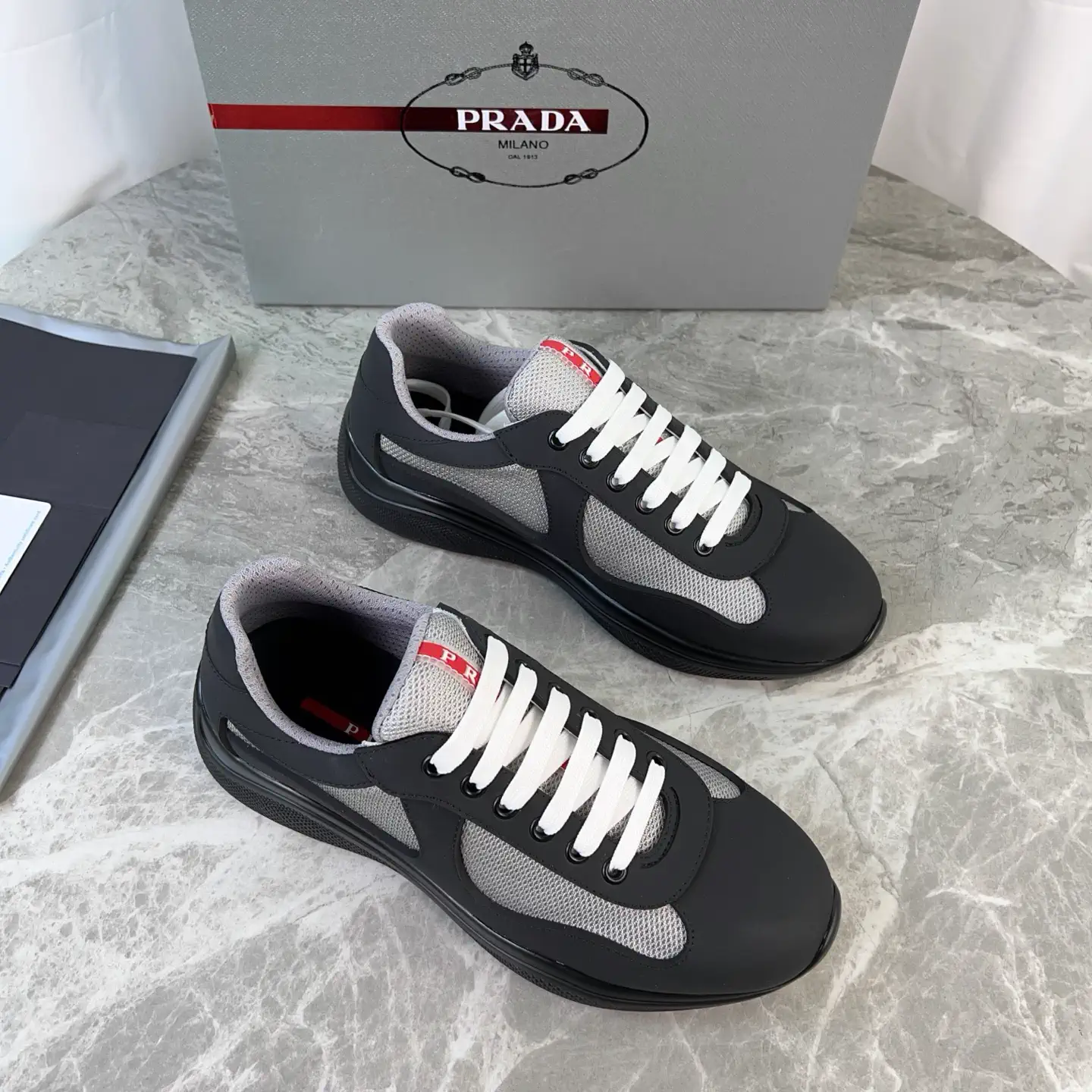 P Brand Classic Style Rubber and Mesh Sneakers image 1