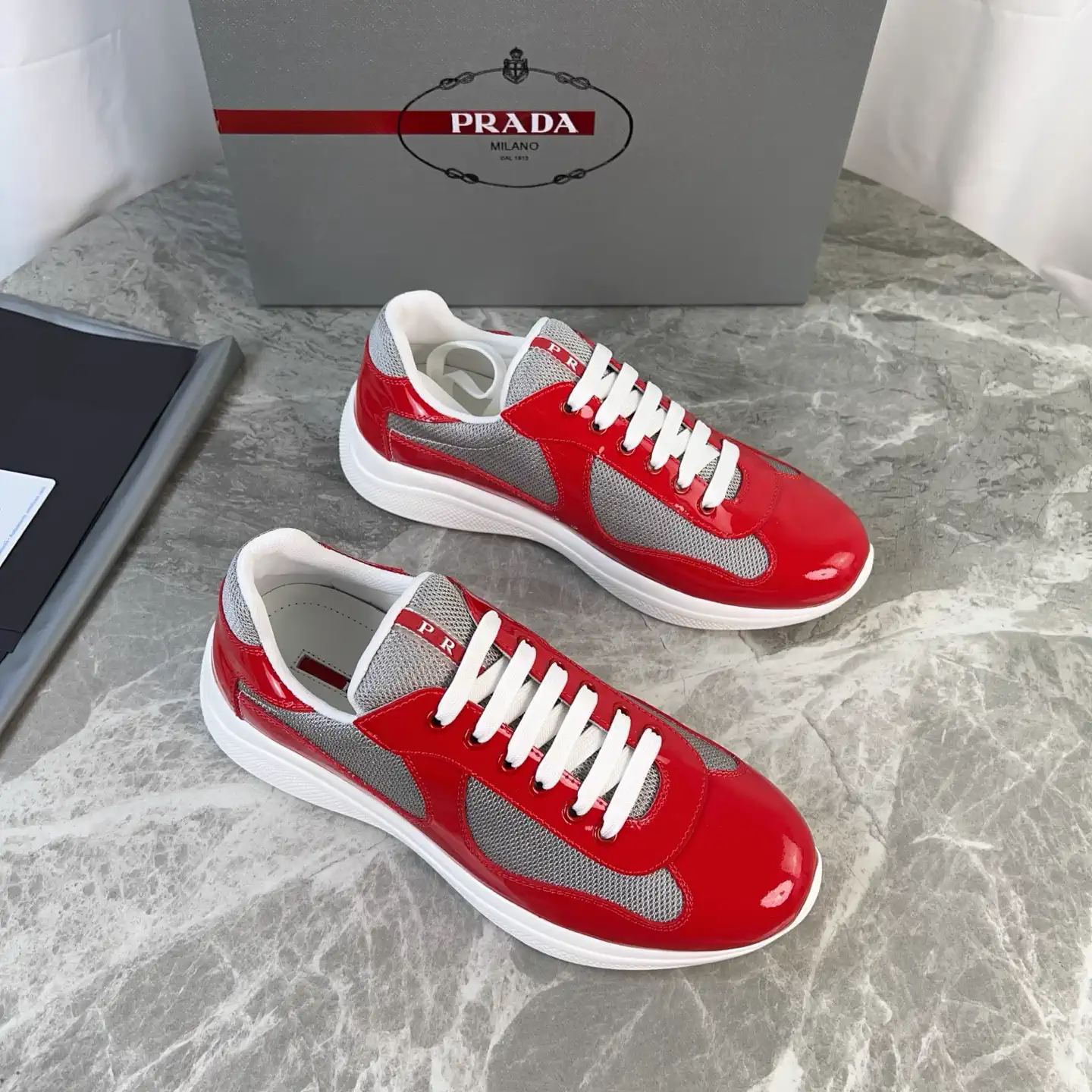 Classic Style Leather and Mesh Shoes image 1