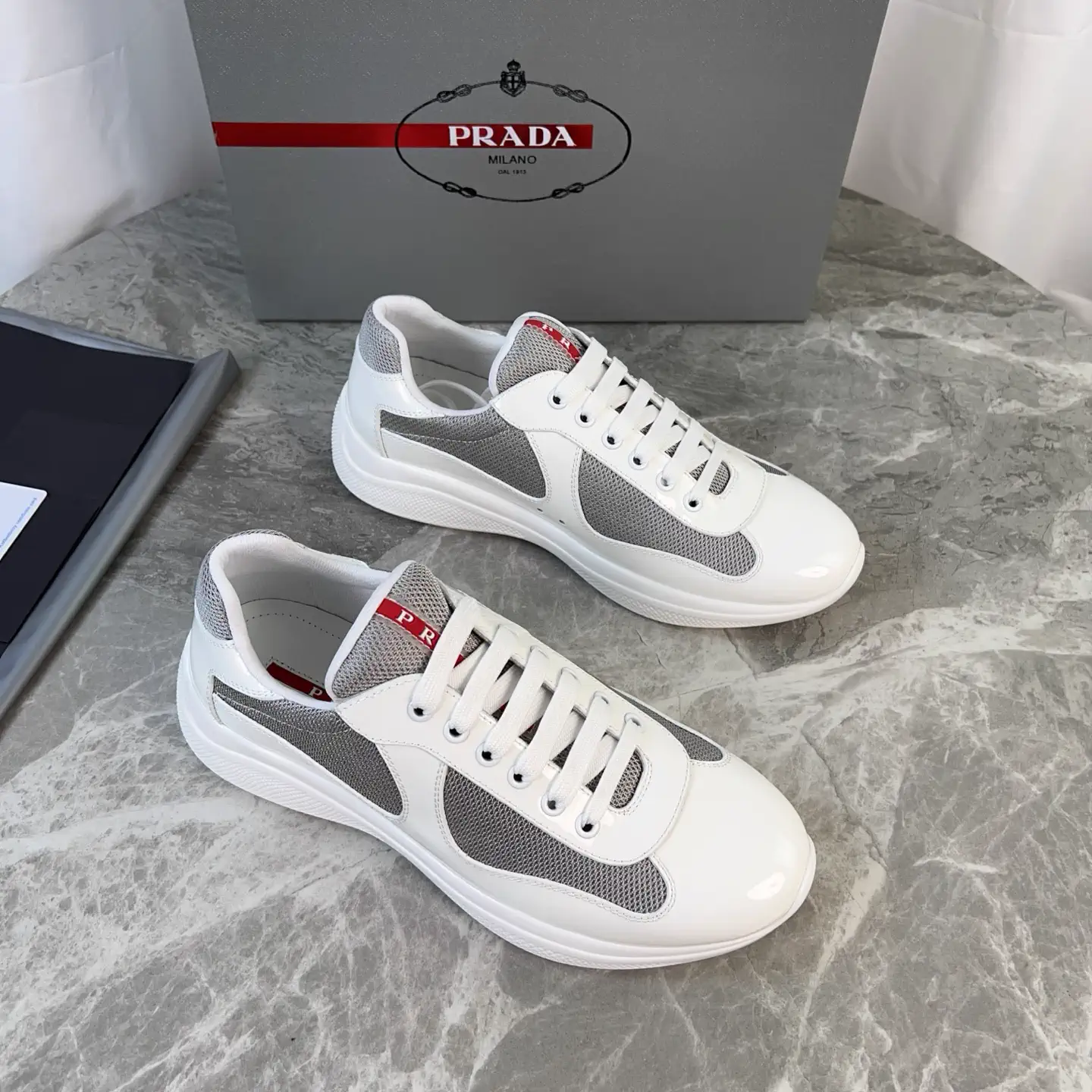 Classic Style Leather and Mesh Shoes image 1