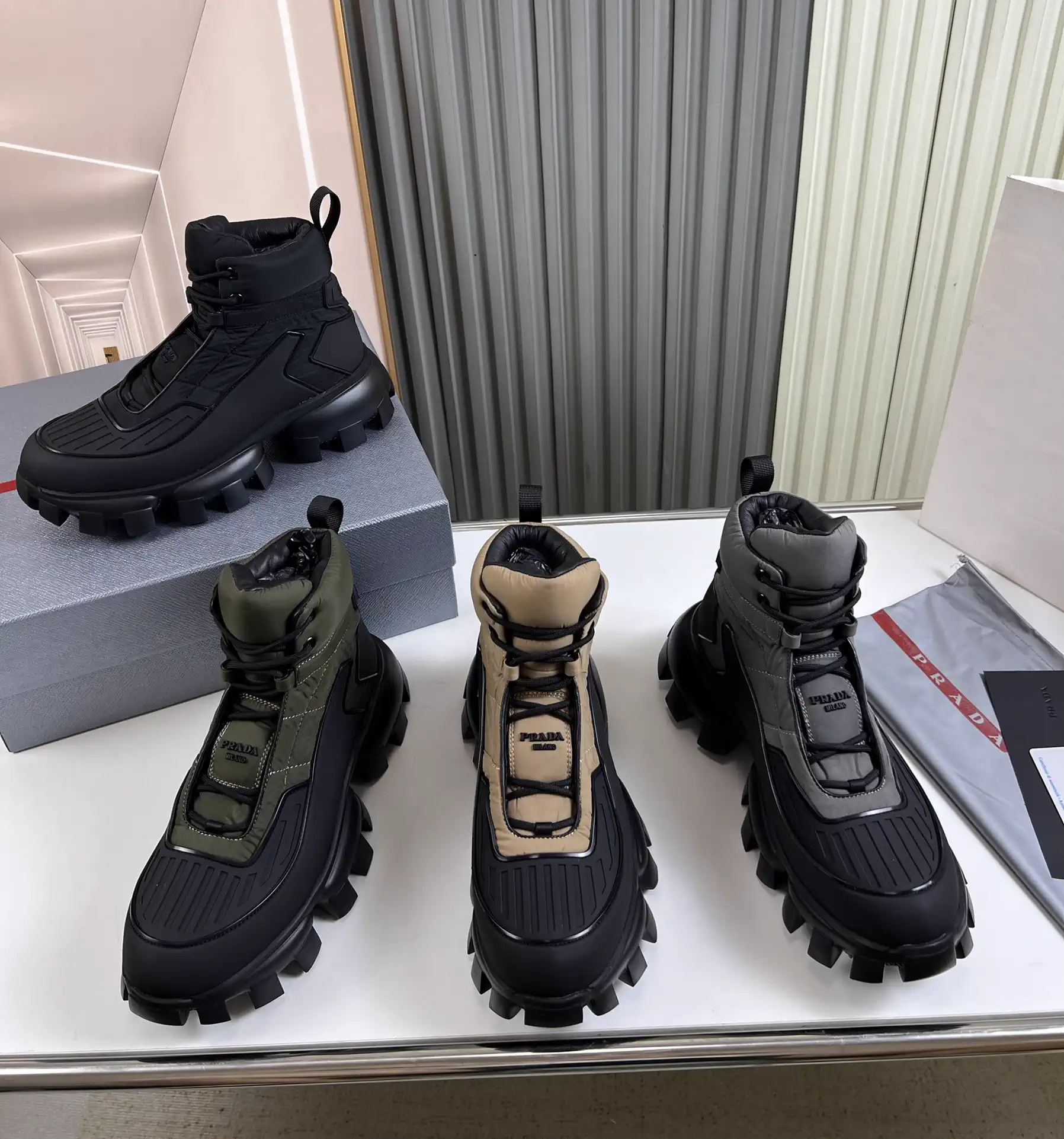 PRADA Men's Autumn/Winter Knit Shoes image 1