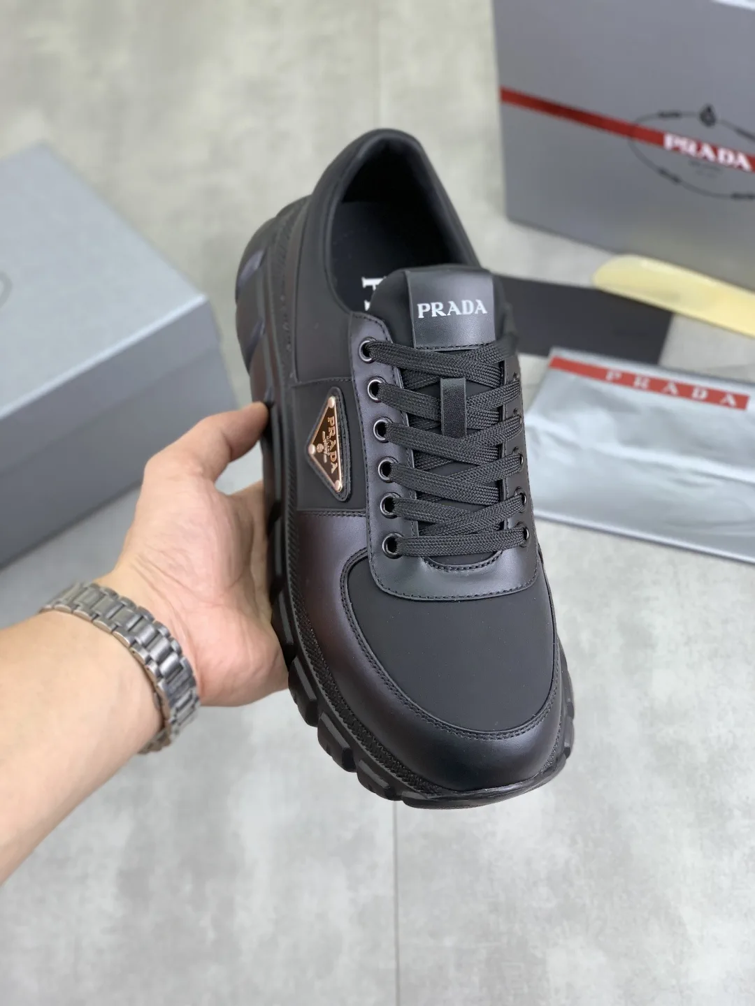 Prada Style Classic Fashion Men's Shoes image 1