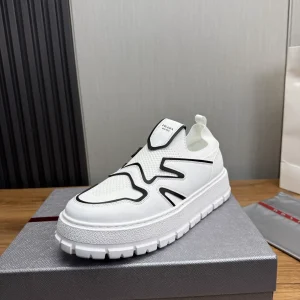 PRADA New Arrival Knitted Leather Shoes image 1