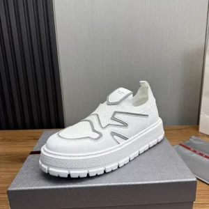 PRADA New Arrival Knitted Leather Shoes image 1
