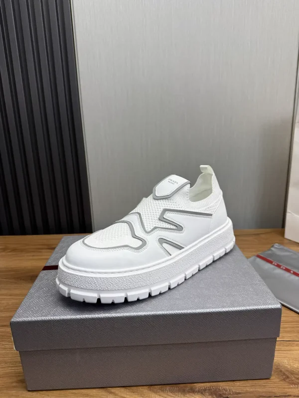PRADA New Arrival Knitted Leather Shoes image 1