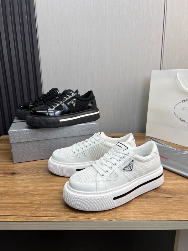 PRADA Men's Knitted Leather Shoes image 1