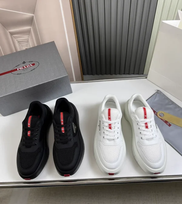 Prada Men's Flyknit Leather Shoes image 1