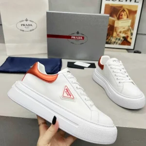 Prada Men's and Women's White Sneakers image 1