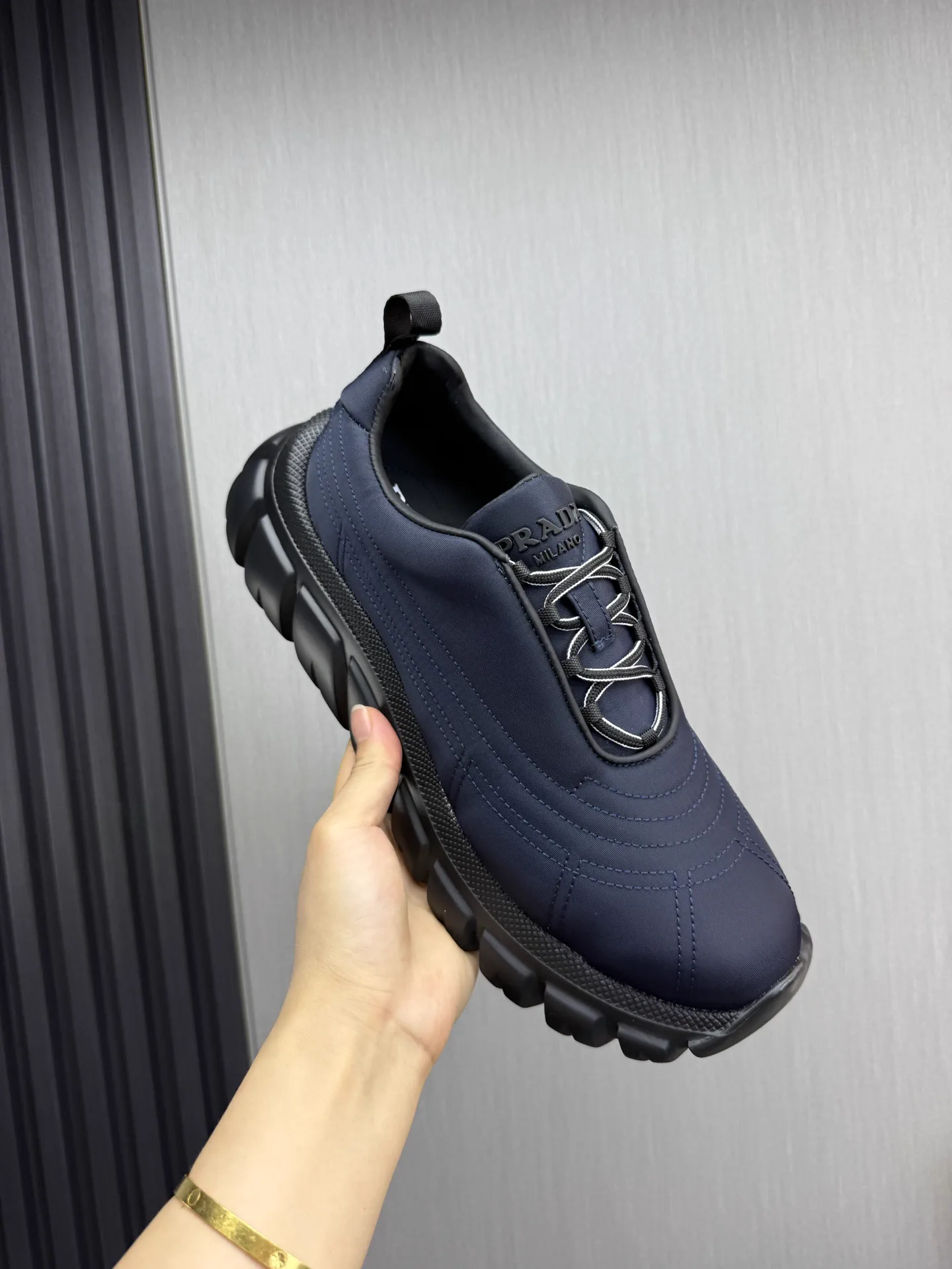 Prada Men's Waterproof Leather Shoes image 1