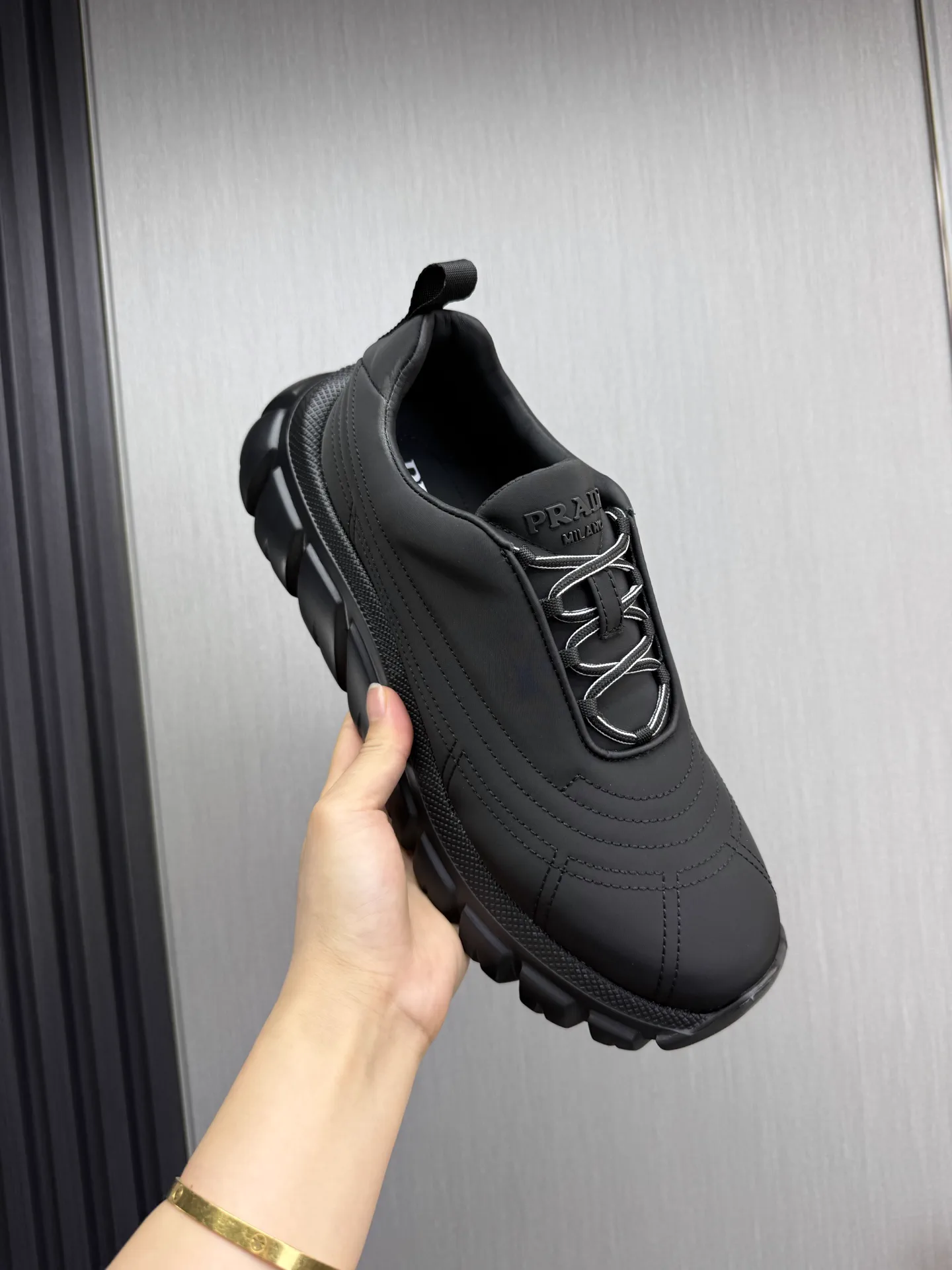 Prada Men's Waterproof Leather Shoes image 1