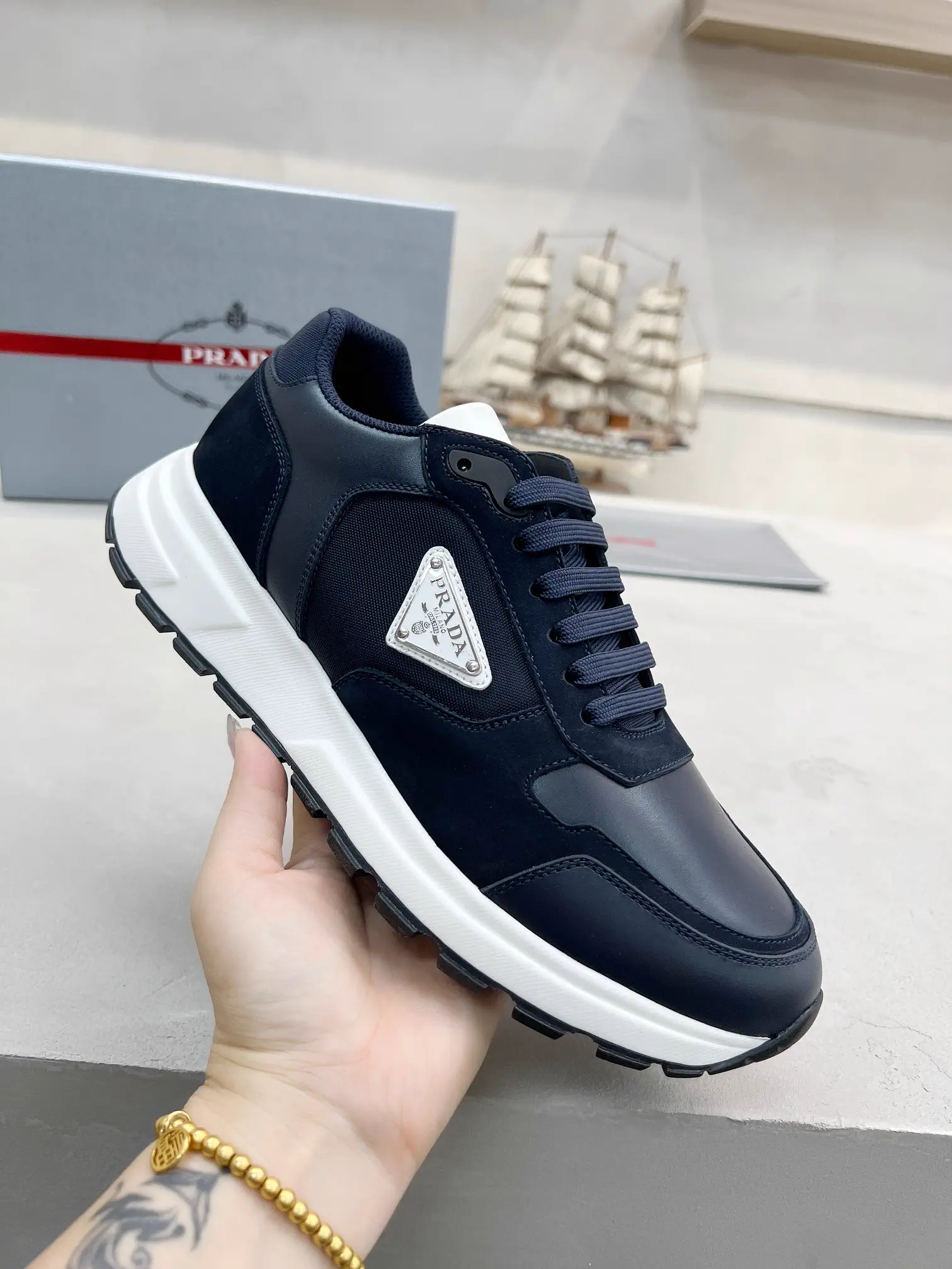 Prada Silk Cowhide Leather Shoes image 1