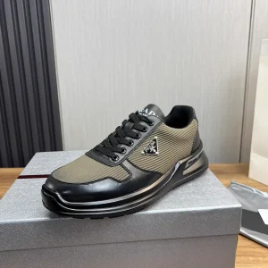 Prada Men's Leather and Mesh Shoes image 1