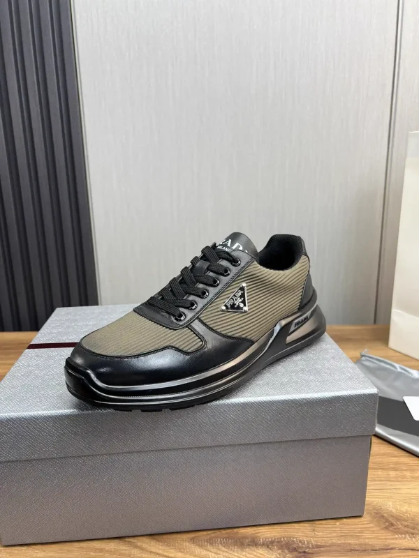 Prada Men's Leather and Mesh Shoes image 1