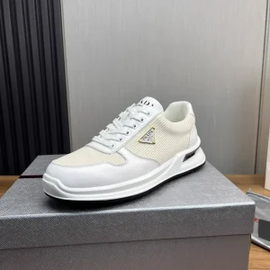 Prada Men's Leather and Mesh Shoes image 1