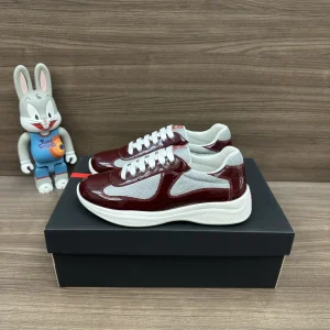 Prada Americas Cup Low-Top Lace-Up Sneakers image 1