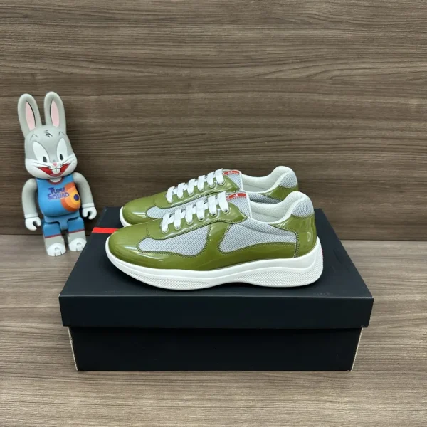 Prada Americas Cup Low-Top Lace-Up Sneakers image 1