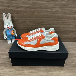 Prada Americas Cup Low-Top Lace-Up Sneakers image 1