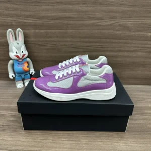Prada Americas Cup Low-Top Lace-Up Sneakers image 1