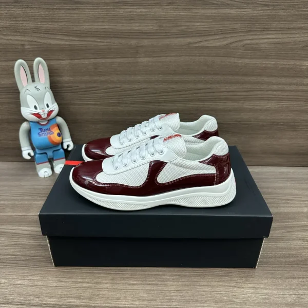 Prada Americas Cup Low-Top Lace-Up Sneakers image 1