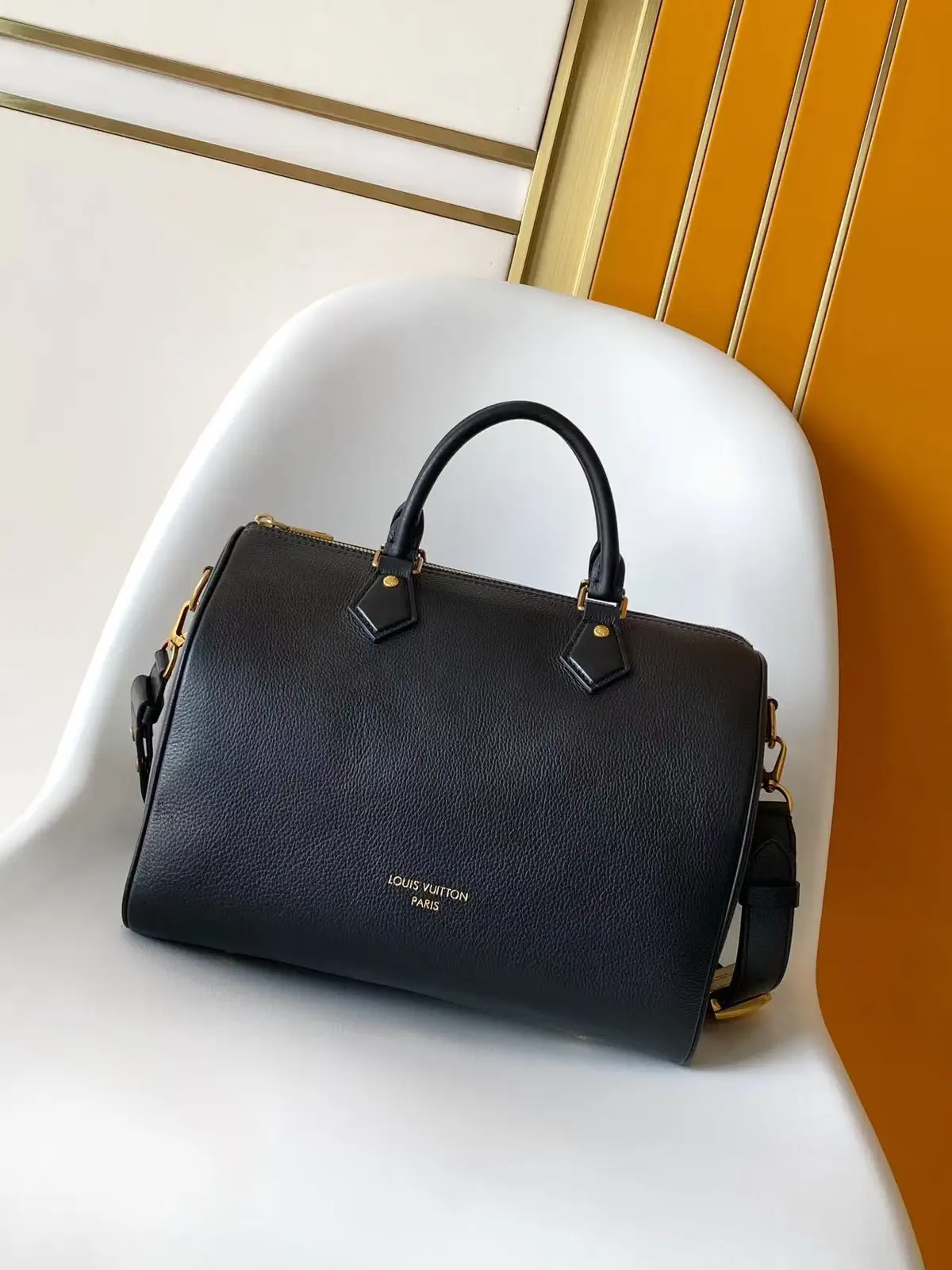 Louis Vuitton Speedy Soft 30 Black Top Handle Bag image 1