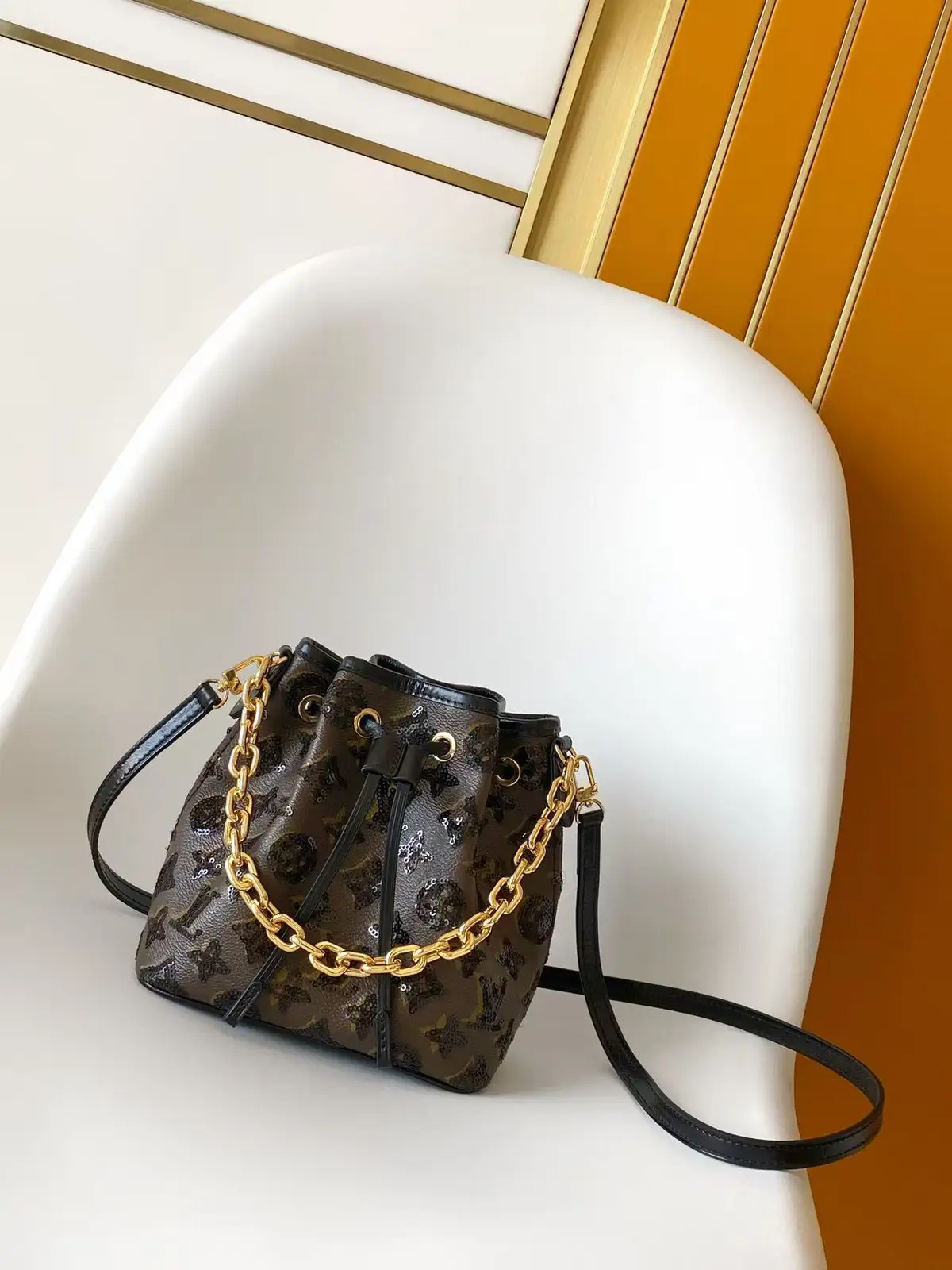 Louis Vuitton Noe BB Monogram Sequin Bucket Bag image 1