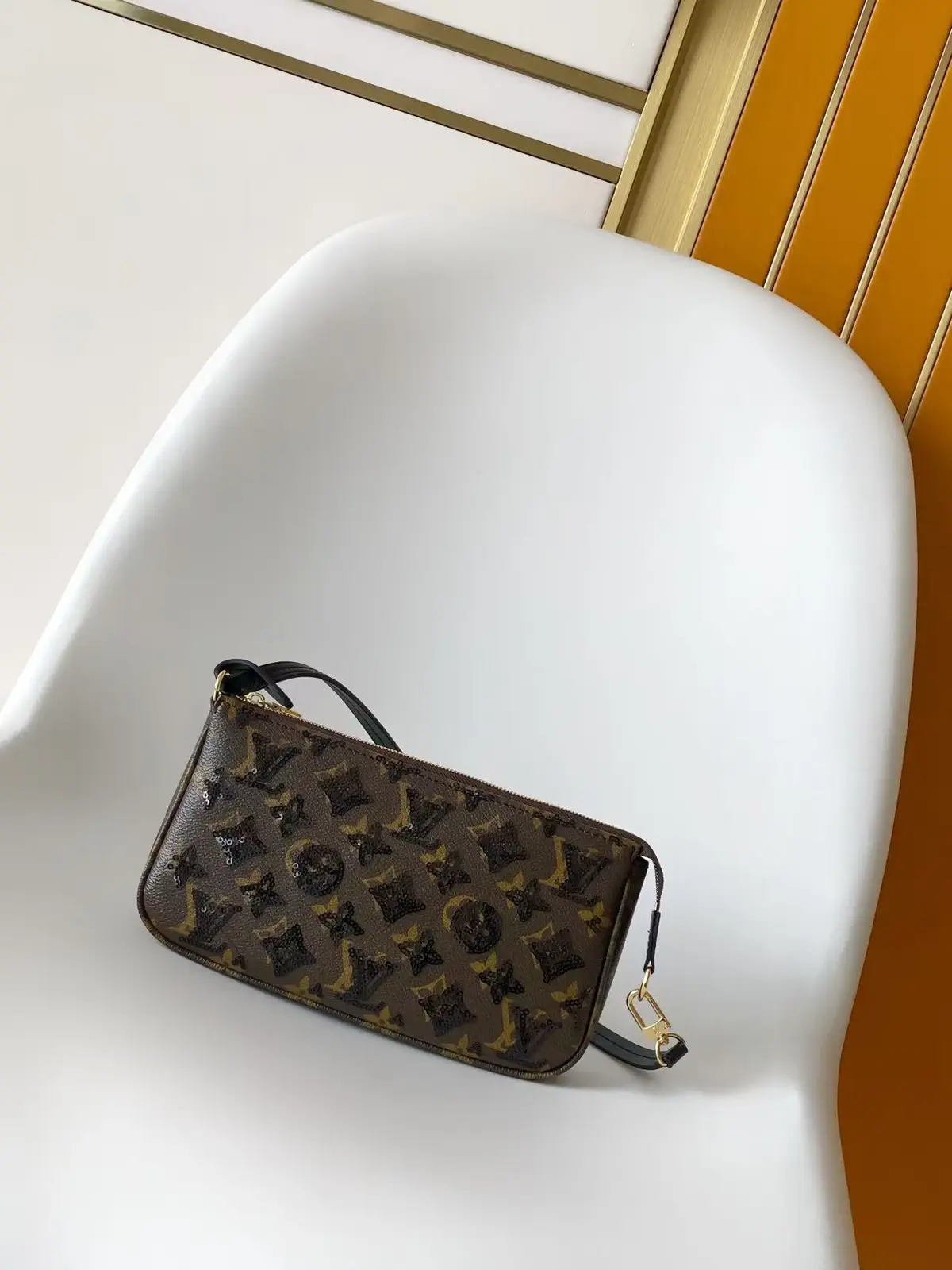 Louis Vuitton Monogram Sequin Pochette Accessoires Bag image 1