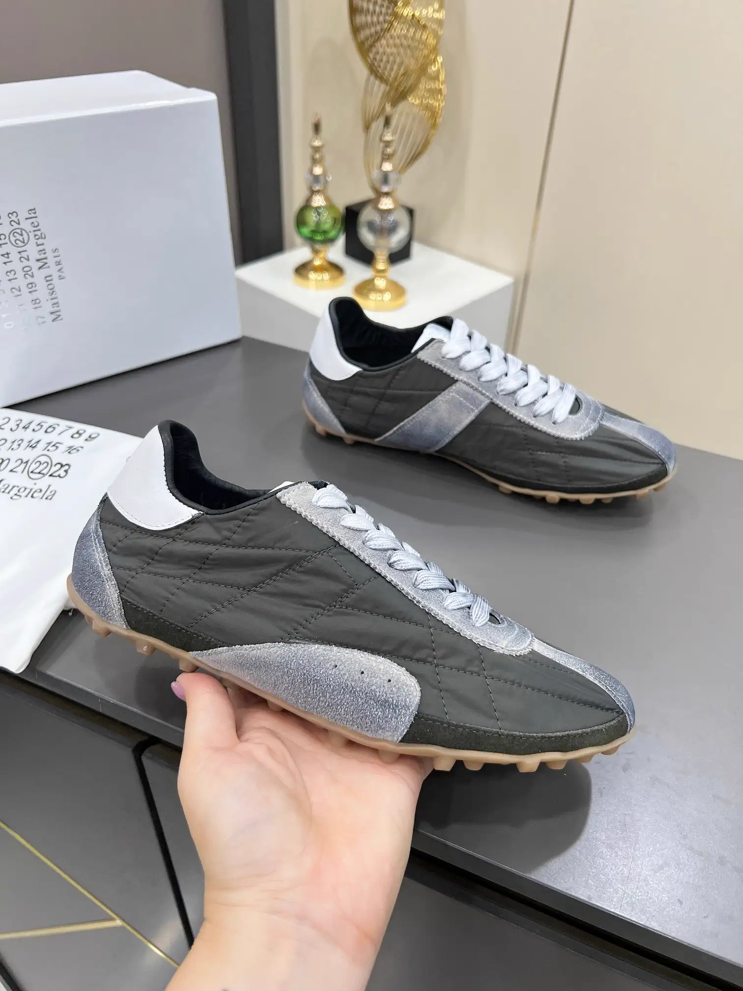 MM6 Maison Margiela Sprinters Casual Studded Sneakers image 1