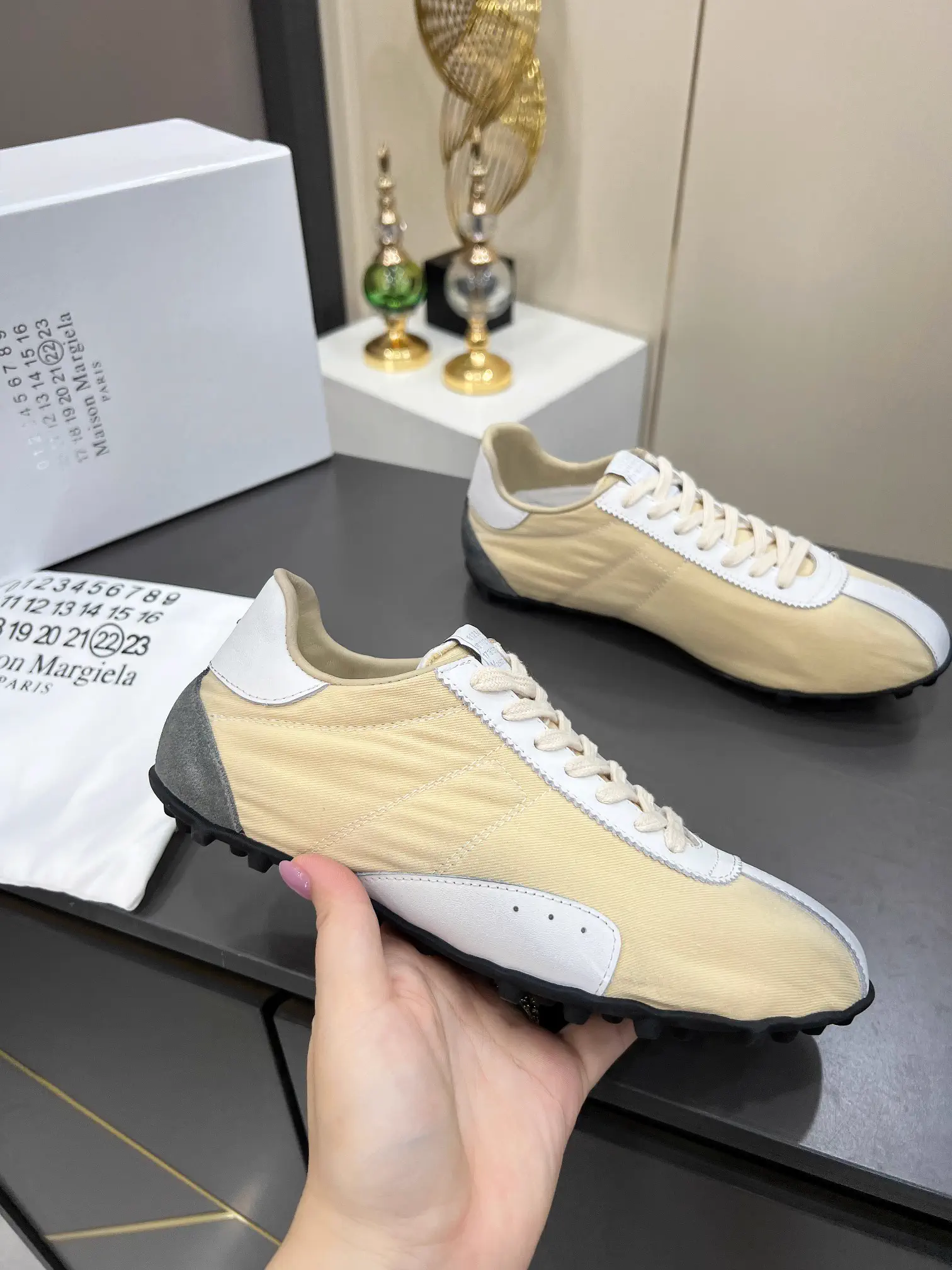 MM6 Maison Margiela Sprinters Casual Studded Sneakers image 1
