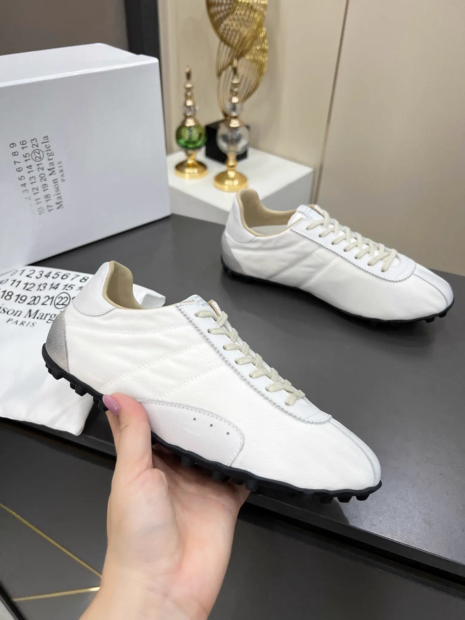 MM6 Maison Margiela Sprinters Casual Studded Sneakers image 1