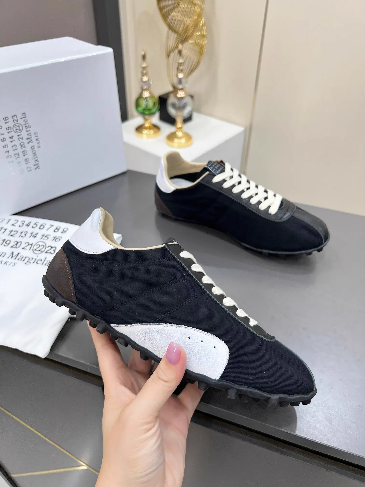 MM6 Maison Margiela Sprinters Casual Studded Sneakers image 1