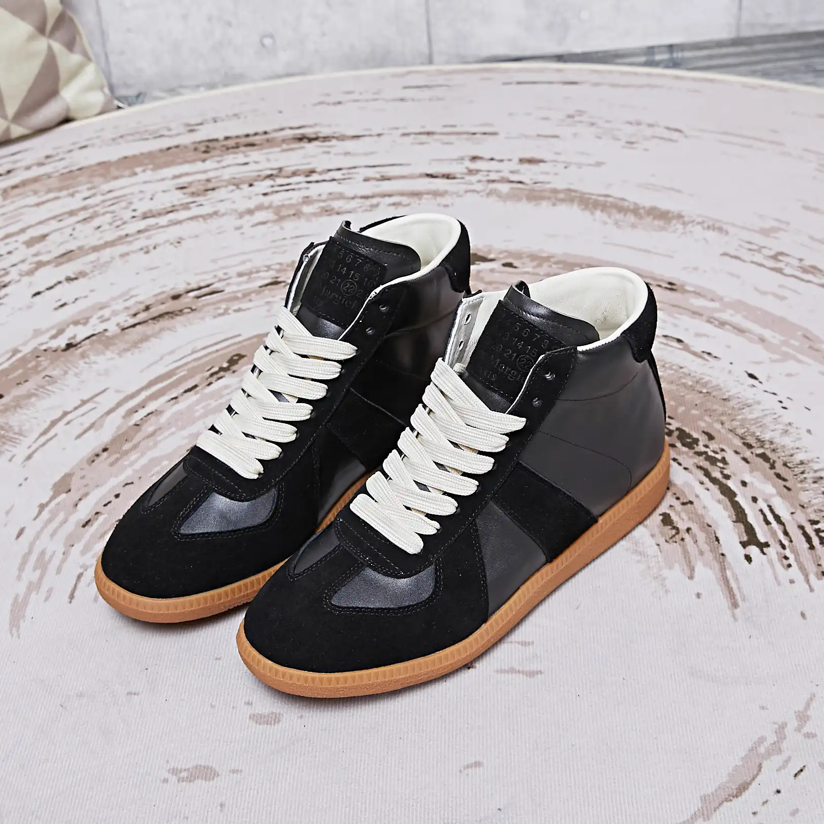 MM6 Maison Margiela High-Top German Trainer Casual Sneakers image 1