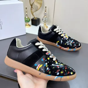 Paint Splatter Design Casual Sneakers image 1