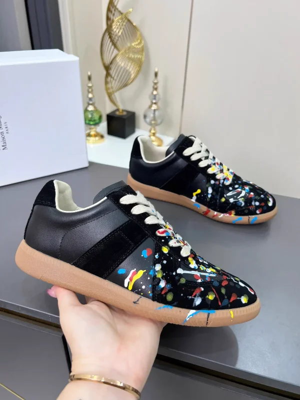 Paint Splatter Design Casual Sneakers image 1