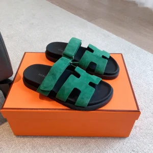Hermes SS23 New Arrival Men's Colorblock Slides image 1