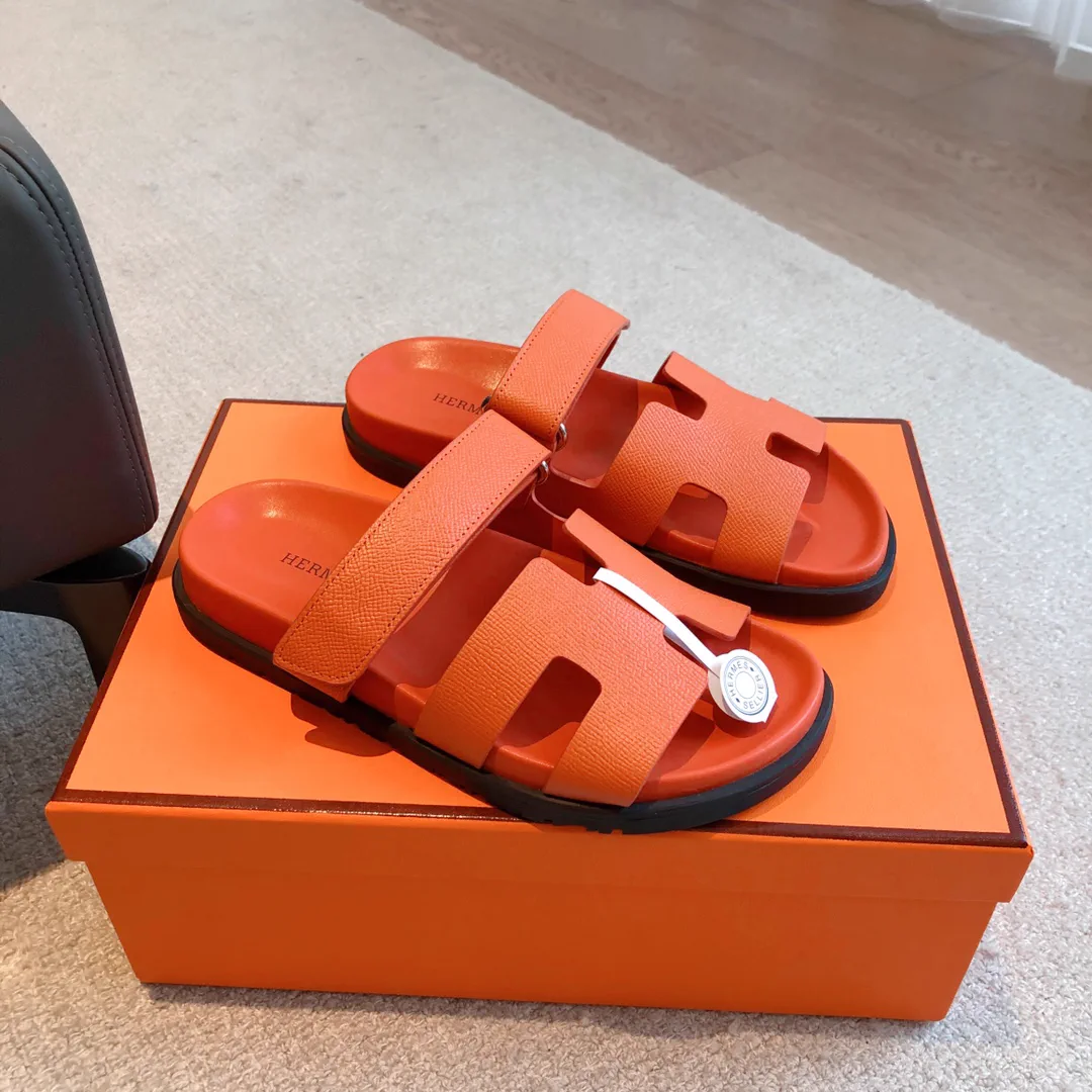 Hermes SS23 New Arrival H Second Uncle Slippers image 1