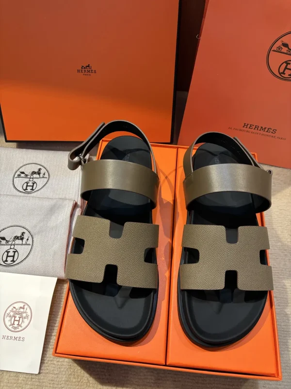 Men's Leather Slide Sandals image 1
