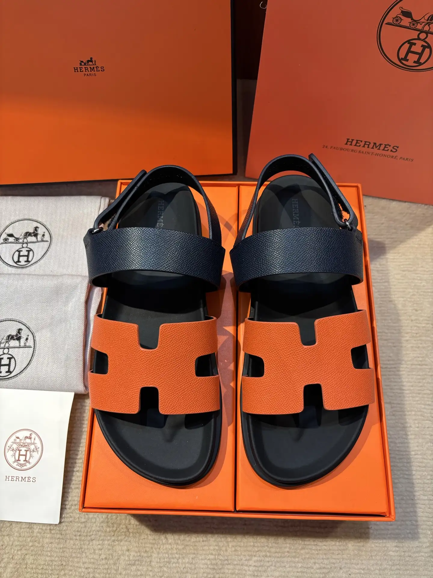 Electric 2025 Men's Leather Slide Sandals image 1