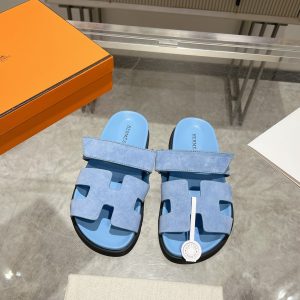 Herme* Ancone Unisex Genuine Leather Platform Slides image 1