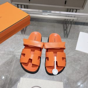 Ancone Solid Color Unisex Cowhide Platform Slide Sandals image 1