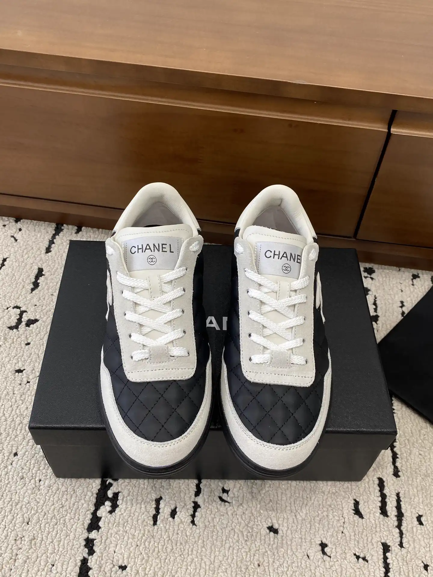 Quilted Lambskin Casual Sneakers image 1