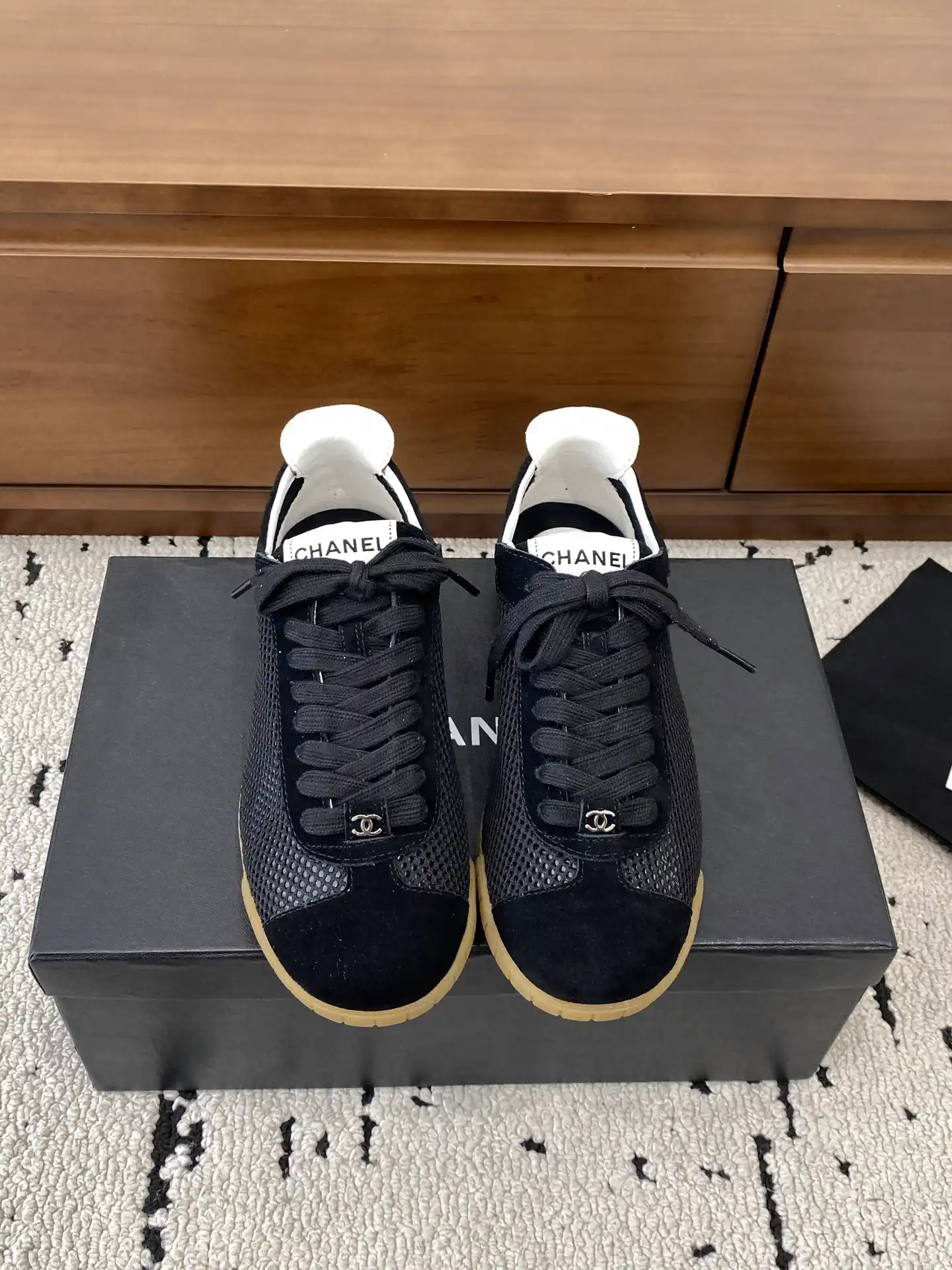 Hollow Mesh Casual Sneakers image 1