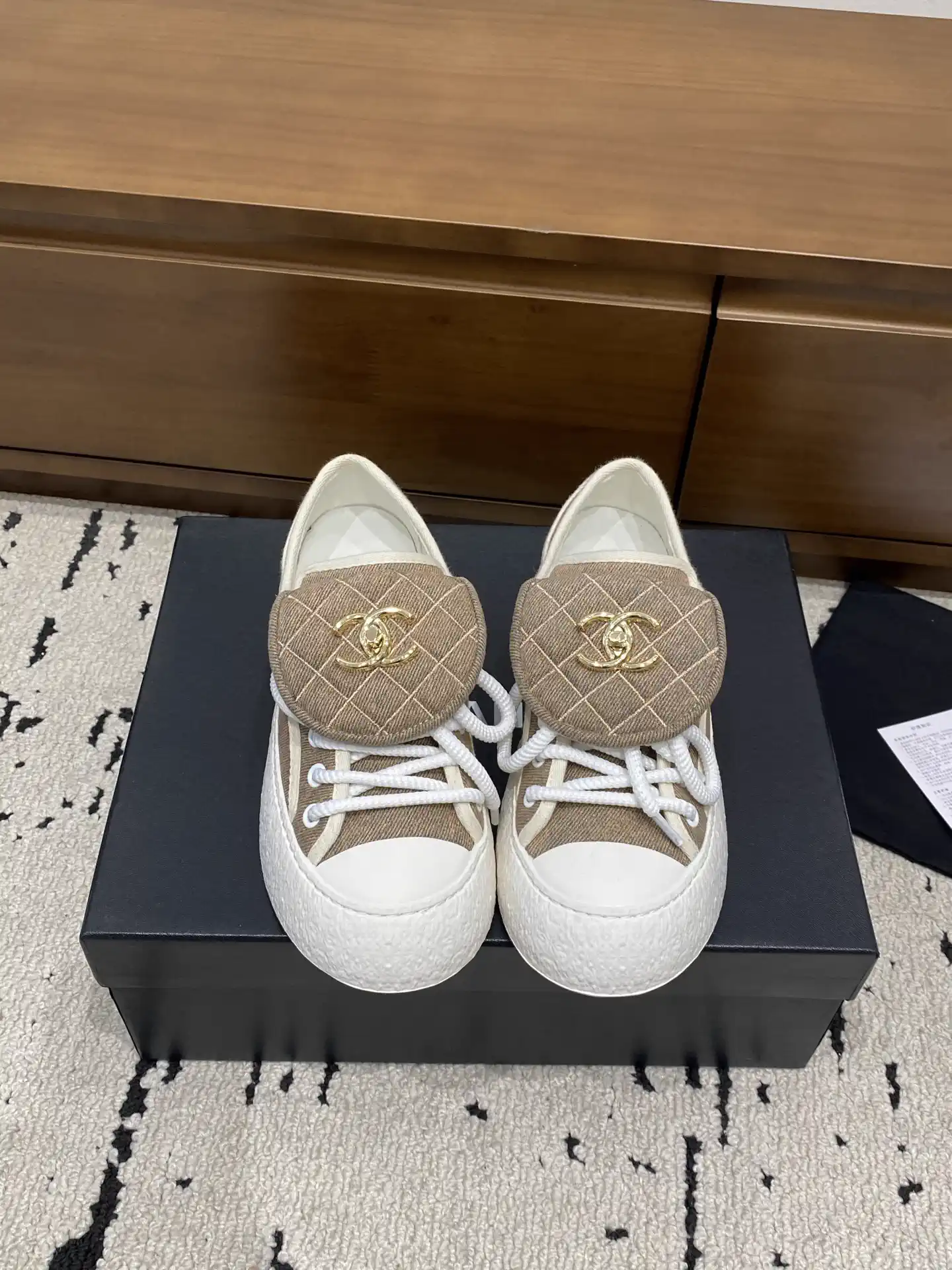 2026 Spring Summer Quilted Flap Mule Sneakers image 1